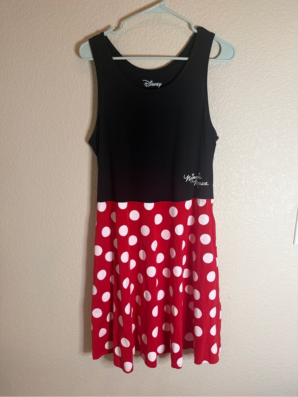 Disney Minnie Mouse Polka Dot Sleeveless Dress Women’s XL